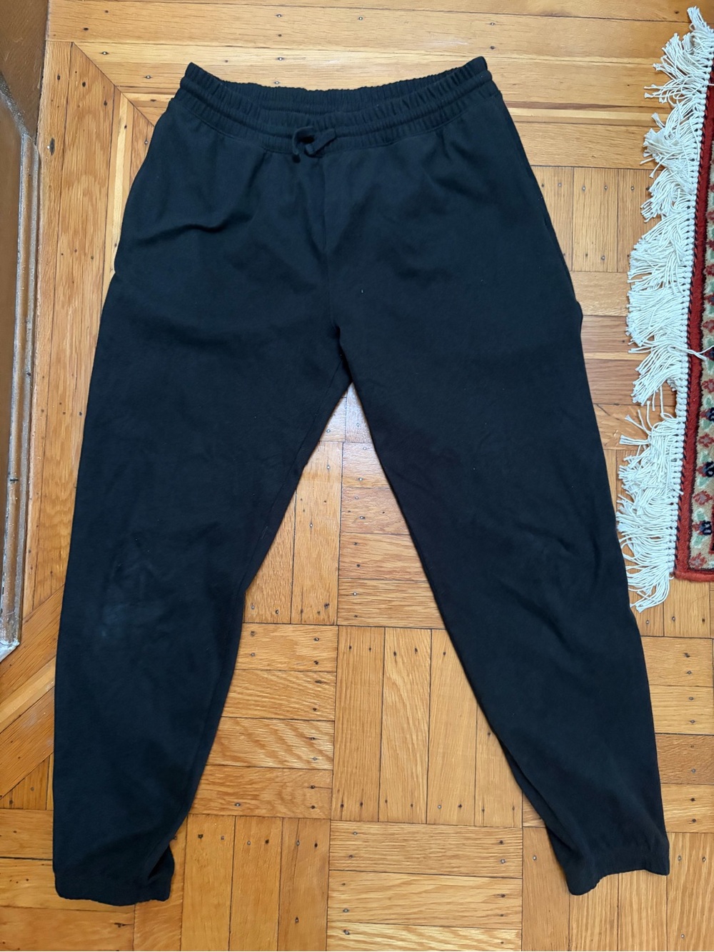 abercrombie kids Black Drawstring Jogger Pants